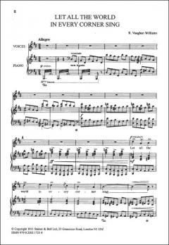 Let All The World In Every Corner Sing (Ralph Vaughan Williams) 