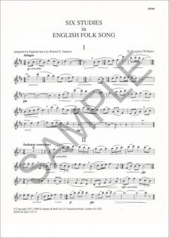 Six Studies In English Folk Song von Ralph Vaughan Williams 