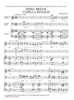 Missa Brevis 'Capella Regalis' (Anthony Caesar) 
