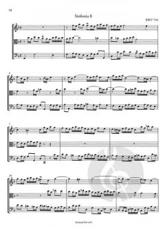 15 dreistimmige Inventionen BWV 787-801 von Johann Sebastian Bach für Streichtrio im Alle Noten Shop kaufen