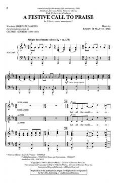 A Festive Call To Praise von Joseph A. Martin (Download) 