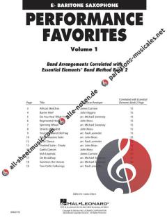 Performance Favorites Vol. 1 