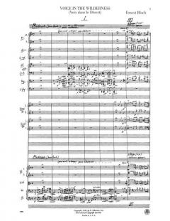 Voice in the Wilderness von Ernest Bloch 