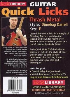 Lick Library: Quick Licks von Andy James 