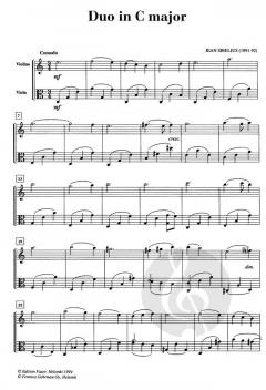 Duo C-Dur von Jean Sibelius für Violine und Viola im Alle Noten Shop kaufen