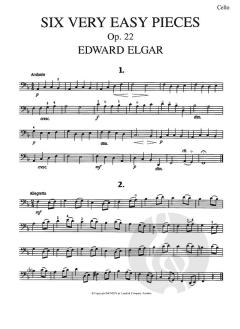 6 Very Easy Pieces In First Position op. 22 von Edward Elgar 