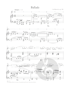 Ballade op. 288 von Carl Reinecke für Flöte und Orchester im Alle Noten Shop kaufen