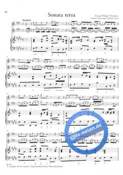 12 methodische Sonaten Band 3 von Georg Philipp Telemann 