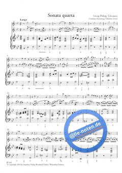 12 methodische Sonaten Band 4 von Georg Philipp Telemann 