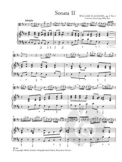4 Sonaten op. 2 von William Flackton für Viola und Bc. im Alle Noten Shop kaufen