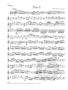 3 Duos op. 6 für Violine und Violoncello von 0 