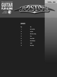 Guitar Play-Along Vol. 86: Boston von Boston 