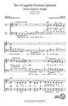 Two A Cappella Christmas Spirituals von David Lantz III (Download) 