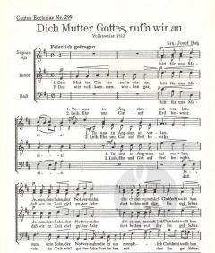 Dich Mutter Gottes ruf'n wir an (Josef Butz) 