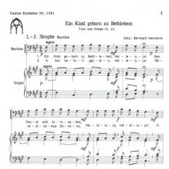 Ein Kind geborn zu Bethlehem (Bernhard Hemmerle) 
