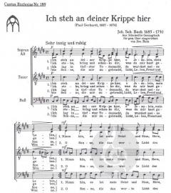 Ich steh' an deiner Krippen hier (J.S. Bach) 