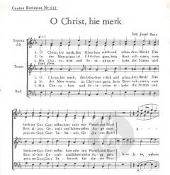 O Christ hie merk (Josef Butz) 