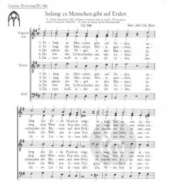 Solang es Menschen gibt auf Erden (Johannes Christian Butz) 