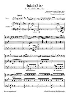Präludium in E-Dur BWV 1006/1 von Anselm Hartinger 