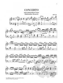 Italienisches Konzert BWV 971 von Johann Sebastian Bach 