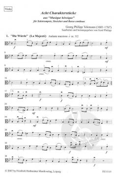 Acht Charakterstücke von Georg Philipp Telemann 