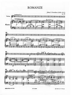 Romanze G-Dur op. 26 von Johan Svendsen für Violine und Orchester im Alle Noten Shop kaufen