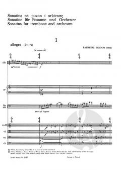 Sonatine für Posaune von Kazimierz Serocki im Alle Noten Shop kaufen