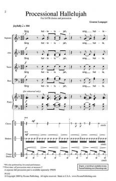 Processional Hallelujah (Percussion Parts) (Graeme Langager) 