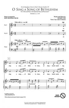 O Sing A Song Of Bethlehem von Don Michael Dicie (Download) 