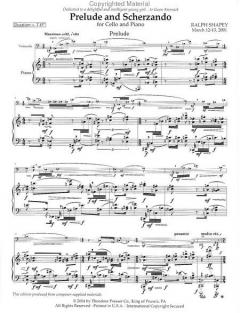 Prelude And Scherzando von Ralph Shapey 