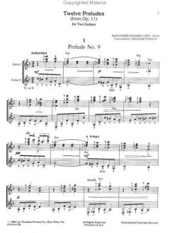 12 Preludes Op.11 von Alexander Skrjabin 