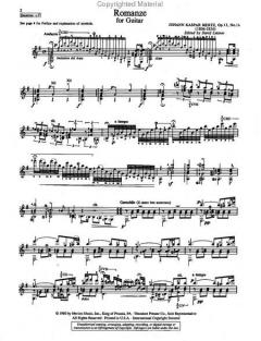 Romanze For Guitar Op.13, No. 1b von Johann Kaspar Mertz 
