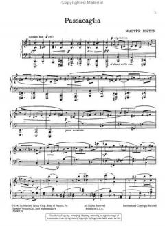 Passacaglia von Walter Piston 