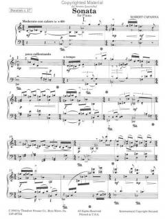 Sonata for Piano von Robert Capanna 