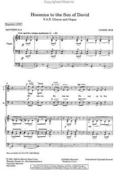 Hossana To The Son Of David` (Daniel Moe) 
