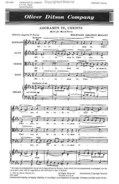 Adoramus Te, Christe (W.A. Mozart) 