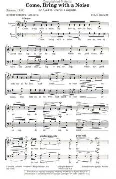 Come, Bring With A Noise (Colin Brumby) 
