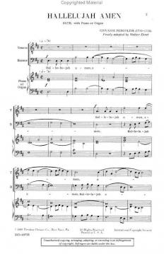 Hallelujah Amwn (Giovanni Battista Pergolesi) 