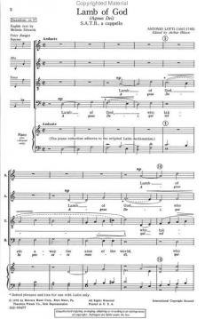 Lamb Of God (Antonio Lotti) 