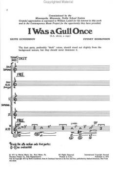 I Was A Gull Once (Sydney Hodkinson) 