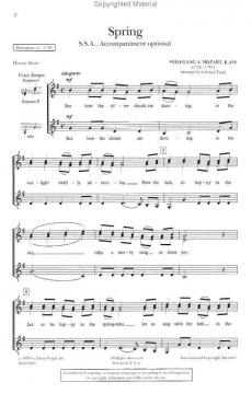 Spring von Wolfgang Amadeus Mozart 