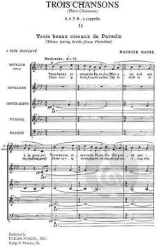 Trois Chansons (Maurice Ravel) 
