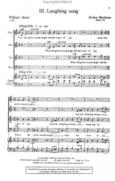 3. Laughing Song Op.24 (Kirke Mechem) 