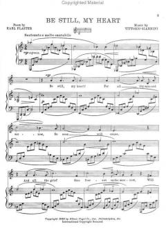 Be Still My Heart, From '4 Songs' von Vittorio Giannini 