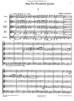 Suite For Woodwind Quintet (Robert Washburn) 