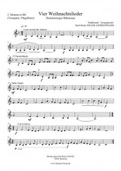 4 Weihnachtslieder für Blechbläsertrio 