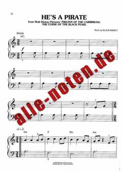 Pirates Of The Caribbean (Big Note Piano) von Hans Zimmer 