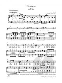 Winterreise op. 89 D 911 von Franz Schubert (Download) 