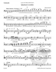 Quatuor a cordes von Maurice Ravel 