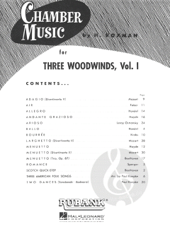 Chamber Music for Three Woodwinds Vol. 1 für Holzbläser Trio im Alle Noten Shop kaufen
